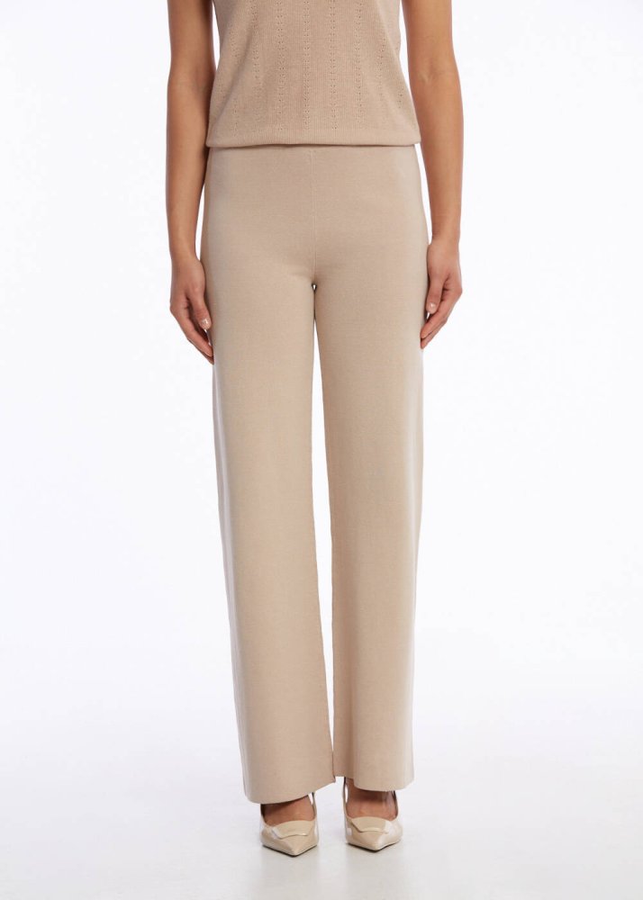 KNITSS - ORGANIC COTTON LINEN BLEND DESERT KNIT PANTS