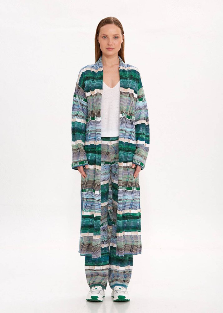 KNITSS - ORGANIC COTTON LINEN BLEND KNIT CARDIGAN