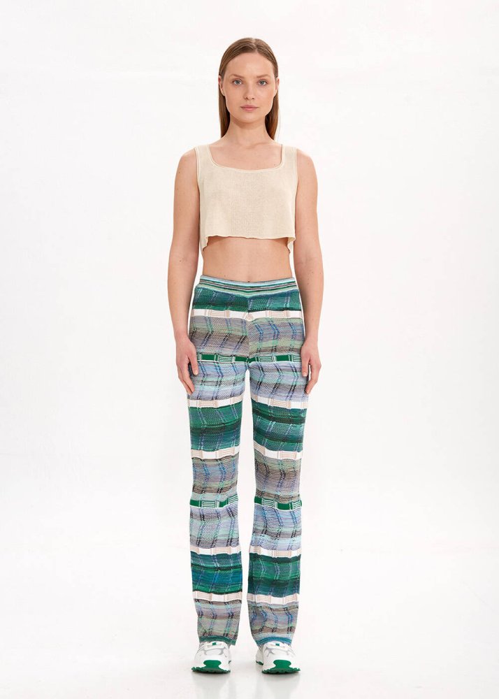 KNITSS - ORGANIC COTTON LINEN BLEND KNIT PANTS