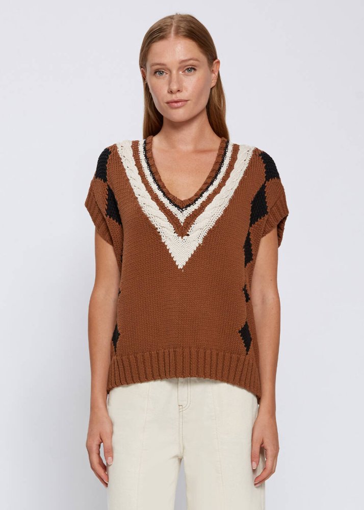 KNITSS - ORGANIC COTTON OVERSIZE KNIT VEST