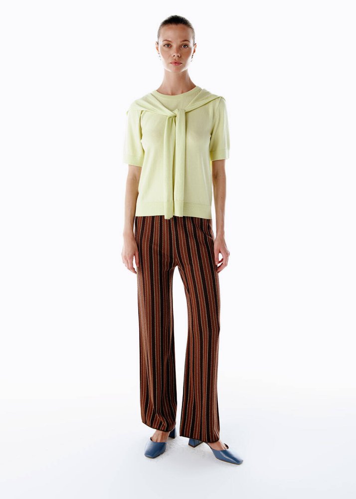 KNITSS - Patchwork Desenli Triko Pantolon