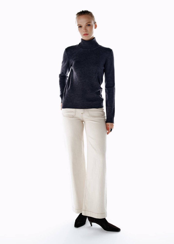 KNITSS - POCKET NATURAL DENIM PANTS