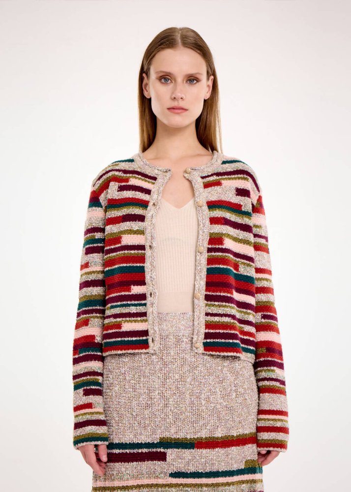 KNITSS - Renk Geçişli Triko Hırka