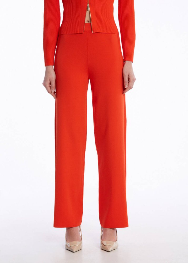KNITSS - RIBBED DETAILED LOBSTER KNIT PANTS